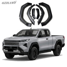 Load image into Gallery viewer, Wide Extended ABS Fender Flares for 2026 Hilux Travo Overland 4x4 Pickup Truck Smooth Black No-Drill