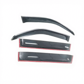 Window Door Visors Rain Guard ABS/Acrylic In-Channel Style 3M Sticker Tape Black for Toyota Land Cruiser 100 Series 4x4 