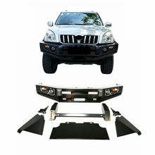 Load image into Gallery viewer, Without Loops Front Bumper for Prado 120 Series LC120 FJ120 4x4 Off Road Accessories Winch Bull Bar