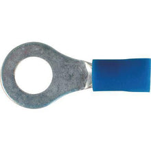 Load image into Gallery viewer, 6.3mm Blue Ring Crimp Terminal Vinyl - 100 Piece Pack
