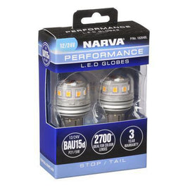 Narva 12/24V Gen III LED BAY15D P21/5W Globes (2)