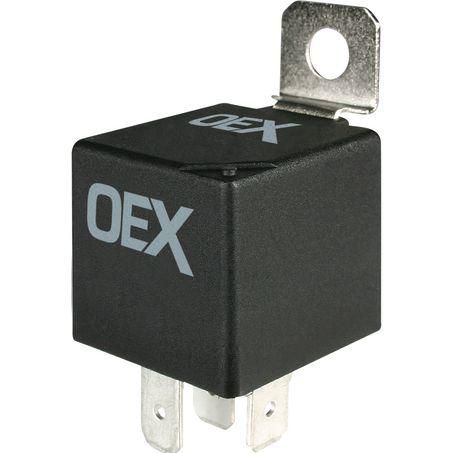 OEX Mini Relay 12V Normally Open 40A - Resistor Protected, Sealed - Pack of 20