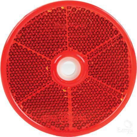 Narva Reflector Round Red 60mm - 2 Pce