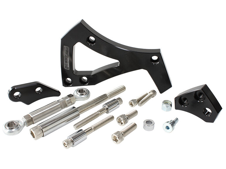 FORD 351C CLEV BILLET BLACK ALTERNATOR BRACKET D/SIDE MID MOUNT Aeroflow - AF 64-4000BLK