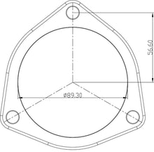 Load image into Gallery viewer, 2 Bolt stainless flange 2.5" I.D 9.52mm / 3/8" thick *PAIR*