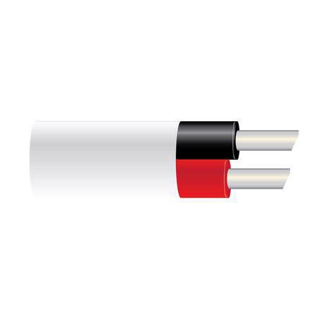 100m Roll 3mm Twin Core Tinned Marine Cable Red/Black