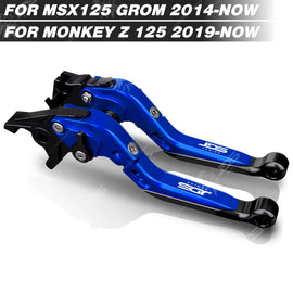 For Honda MSX 125 GROM 125/MONKEY Z 125 Clutch Lever Brake Lever Set Foldable Adjustable Handle Levers Motor Accessories Parts / B