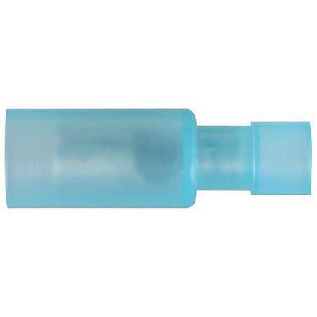 4mm Blue Female Bullet Crimp Terminal Polycarbonate Pack of 100