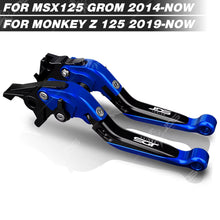 Load image into Gallery viewer, For Honda MSX 125 GROM 125/MONKEY Z 125 Clutch Lever Brake Lever Set Foldable Adjustable Handle Levers Motor Accessories Parts / B-Bl