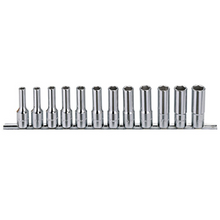 Load image into Gallery viewer, 1/2" Dr Deep Socket Set 12pc Metric (6p)