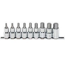 Load image into Gallery viewer, 1/2" Dr Inhex Impact Bit Socket Set 9pc - Metric