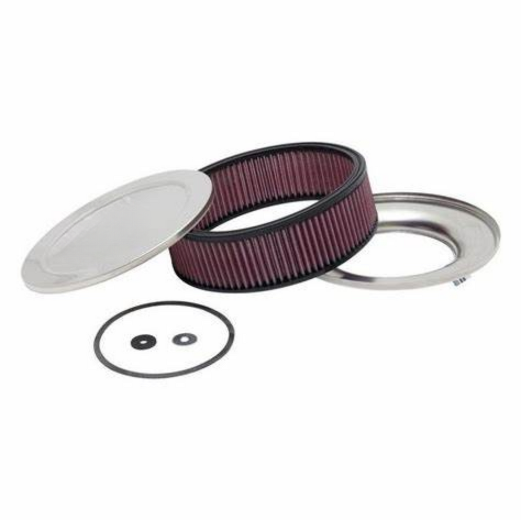 K&N S/S Custom Air Cleaner Assembly for 5-1/8" Carburetors