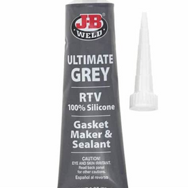 JB Weld Ultimate Grey RTV Silicone Gasket Maker & Sealant – 85g Tube – High-Temperature, Oil-Resistant, Sensor-Safe