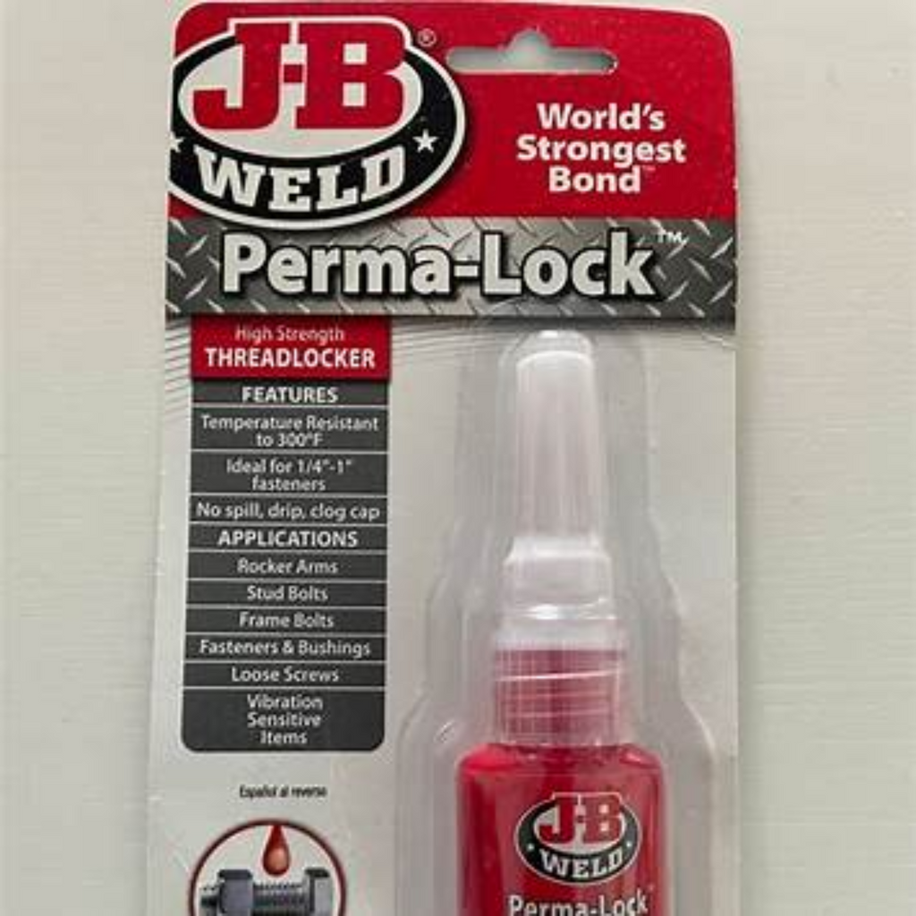 JB Weld Perma-Lock Red High Strength Threadlocker 13ml – Heavy-Duty Fastener Locking Adhesive