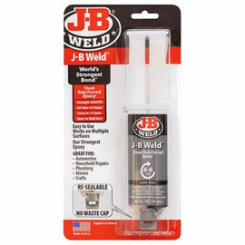 JB Weld ClearWeld Epoxy Syringe – 25ml – Quick-Setting, Crystal Clear Adhesive for Metal, Plastic & More