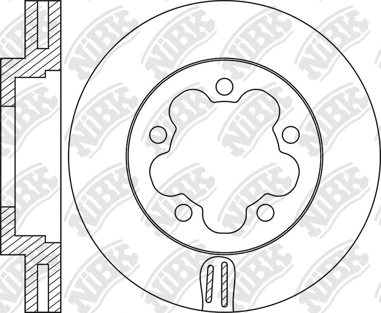 RN1752V Front Rotor 1pc For Ford