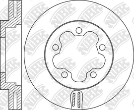 RN1752V Front Rotor 1pc For Ford