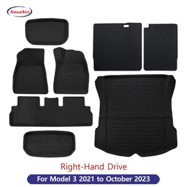 For Tesla Model Y 3 Highland Floor Mat Trunk Luggage Mat LHD RHD 2017 to 2024 2025 Left Right Rudder Four Seasons Floor Liner / Rhd M3 2021-23 8P...