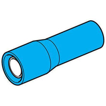 Load image into Gallery viewer, 4mm Female Bullet Crimp Terminal Blue Vinyl - 100 Piece Pack