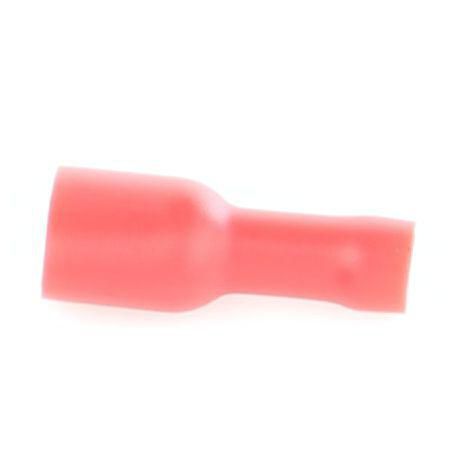6.3mm Female Blade Crimp Terminal Red Vinyl - 100 Piece Pack
