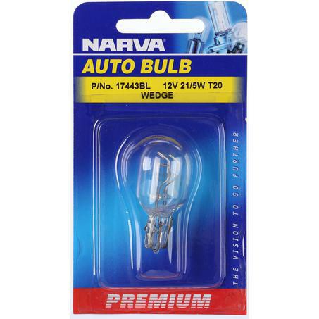NARVA W21/5W Wedge W3x16Q Premium Globe 12V 21/5W