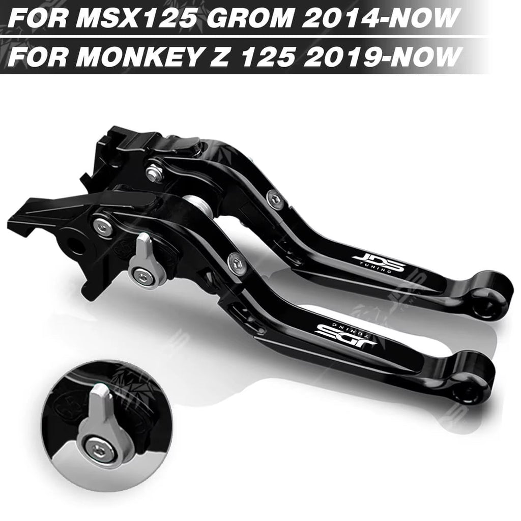 For Honda MSX 125 GROM 125/MONKEY Z 125 Clutch Lever Brake Lever Set Foldable Adjustable Handle Levers Motor Accessories Parts / Bl-Sb