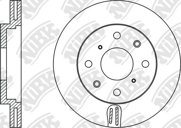 RN1138V Front Rotor 1pc For Honda