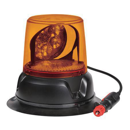 Narva Aeromax LED Rotating Beacon 12/24V Magnetic Base Amber Lens