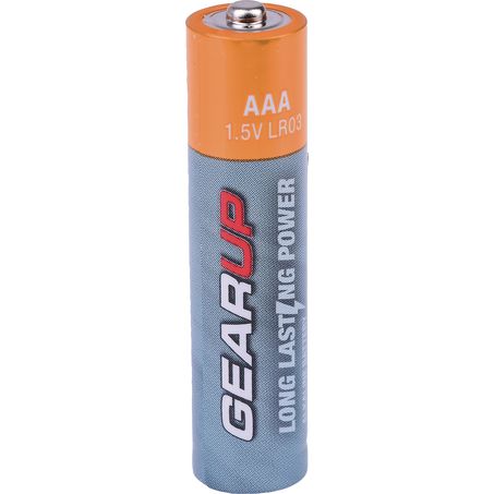 AAA Battery - GearUp Alkaline 18pk, 1.5V 1250mAh
