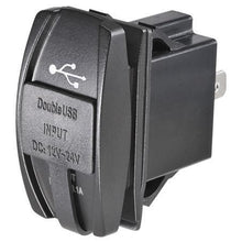 Load image into Gallery viewer, Narva Dual USB Socket 12/24V with Blue LED