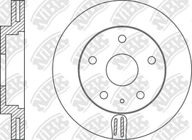 Front Rotors For Mazda NIBK RN1516V