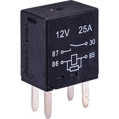 OEX Micro Relay 12V 25A 4 Pin Resistor Protected - 1Pce