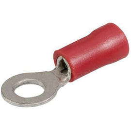 4.3mm Red Vinyl Crimp Terminal Ring Removal Pack of 100