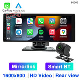 10.26 Inch Portable Car MP5 Player Mirrorlink Wireless Carplay Android Auto Car Stereo BT TF USB DVR Rearview for Universal / With Ahd Camera