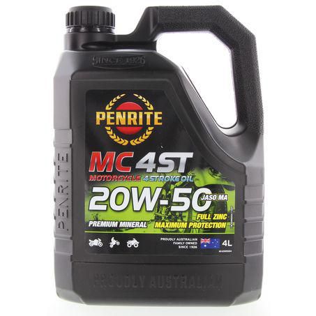 MC420W50004 - Penrite 4 Stroke 20W-50 Premium Mineral Motorcycle Oil 4L