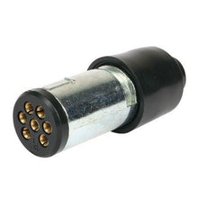 Load image into Gallery viewer, 7 Pin Round Small Trailer Plug - Metal
