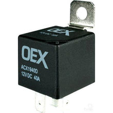 Load image into Gallery viewer, OEX Mini Relay 12V Normally Open 40A - Diode Protected, Sealed