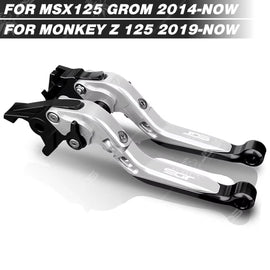 For Honda MSX 125 GROM 125/MONKEY Z 125 Clutch Lever Brake Lever Set Foldable Adjustable Handle Levers Motor Accessories Parts / S