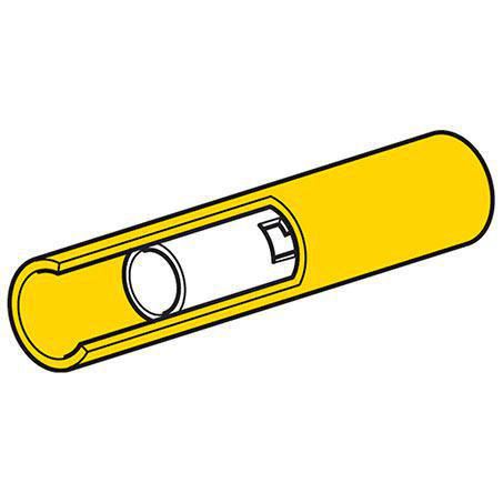 5mm Yellow Vinyl Crimp Terminal Joiner Removal Pack of 50