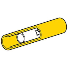 Load image into Gallery viewer, 5mm Yellow Vinyl Crimp Terminal Joiner Removal Pack of 50