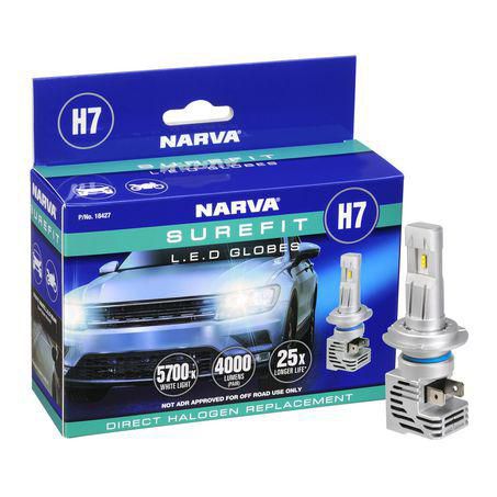 Narva H7 LED Headlight Bulb Surefit