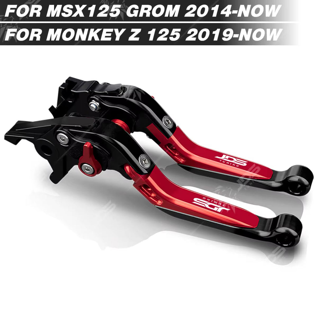 For Honda MSX 125 GROM 125/MONKEY Z 125 Clutch Lever Brake Lever Set Foldable Adjustable Handle Levers Motor Accessories Parts / Bl-R