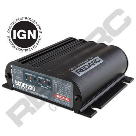 Redarc DC to DC Battery Charger Ignition Control 12V 20A