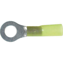 Load image into Gallery viewer, ACX3185 OEX yellow ring crimp terminal 6.3mm ID heat shrink insulated