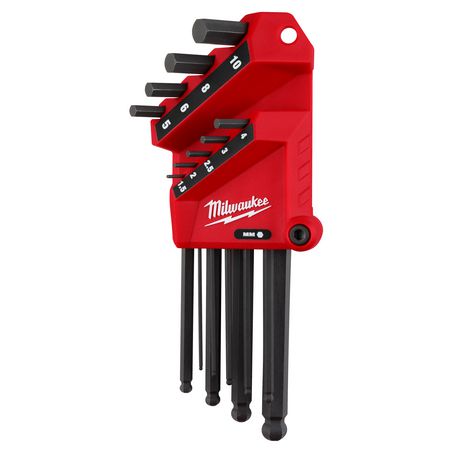 9 Piece Metric L-Style Ball End Hex Key Set