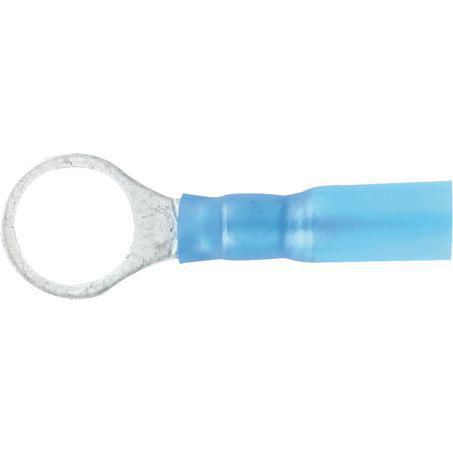 ACX3181 - OEX Crimp Terminal Ring Blue ID 9.5mm Heat Shrinkable 50 Pce