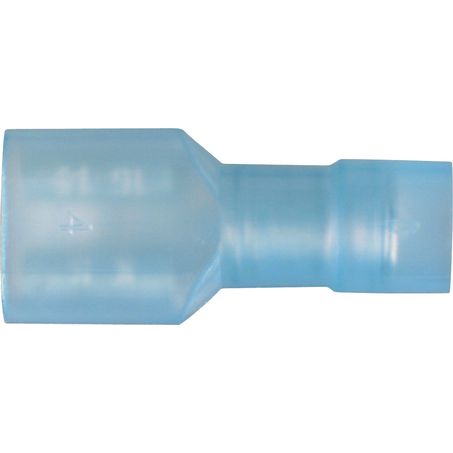 6.3mm Female Blade Crimp Terminal Blue Nylon - 50 Piece