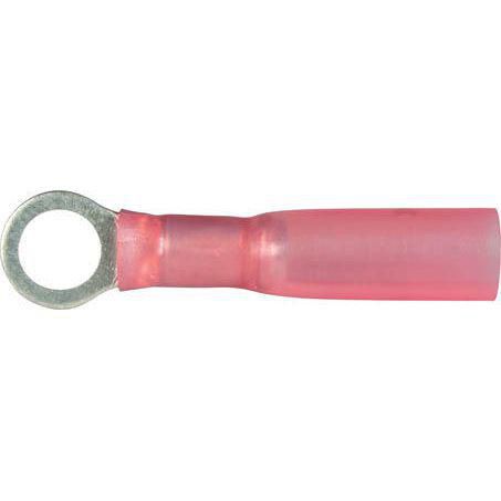 5mm Red Ring Crimp Terminal Heat Shrinkable Replacement Pack of 50