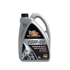 15W-40 Engine Oil NZ – Gulf Western Premium Gold (5 L, Part 30521)
