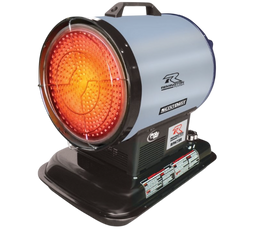 RPH75R - Paraffin-Diesel Forced Air Heater, 70,000 BTU, 21kW - Silent Drive, Multi-Fuel, 71dBA, 162m² Heating